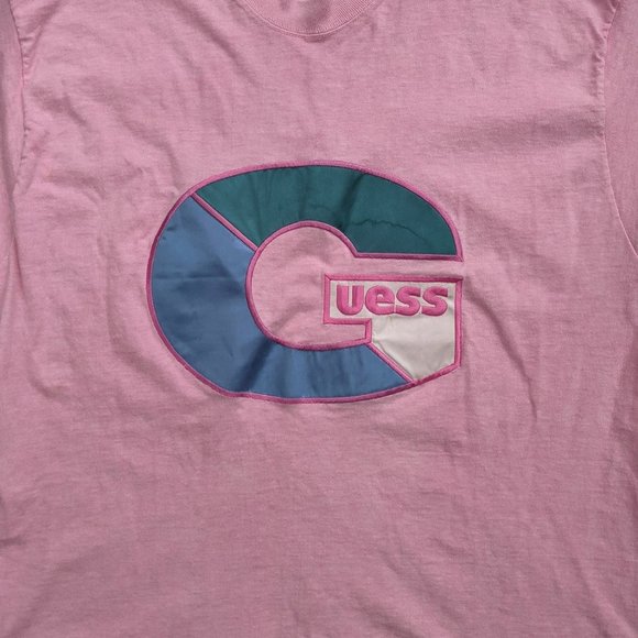 Vintage Guess pink t-shirt - Picture 5 of 8